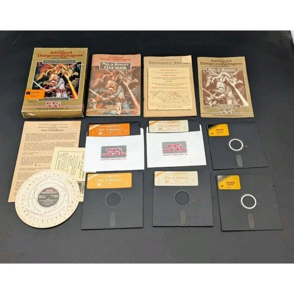 Advanced Dungeons & Dragons Forgotten Realms IBM PC Game CIB Set Vol. 1-3 & More